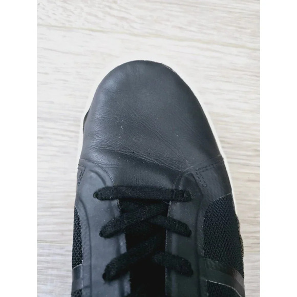 Lacoste Strideur 116 Black Low Rise Mens Lace Up Fashion Sneakers Shoes 12 - Picture 5 of 11